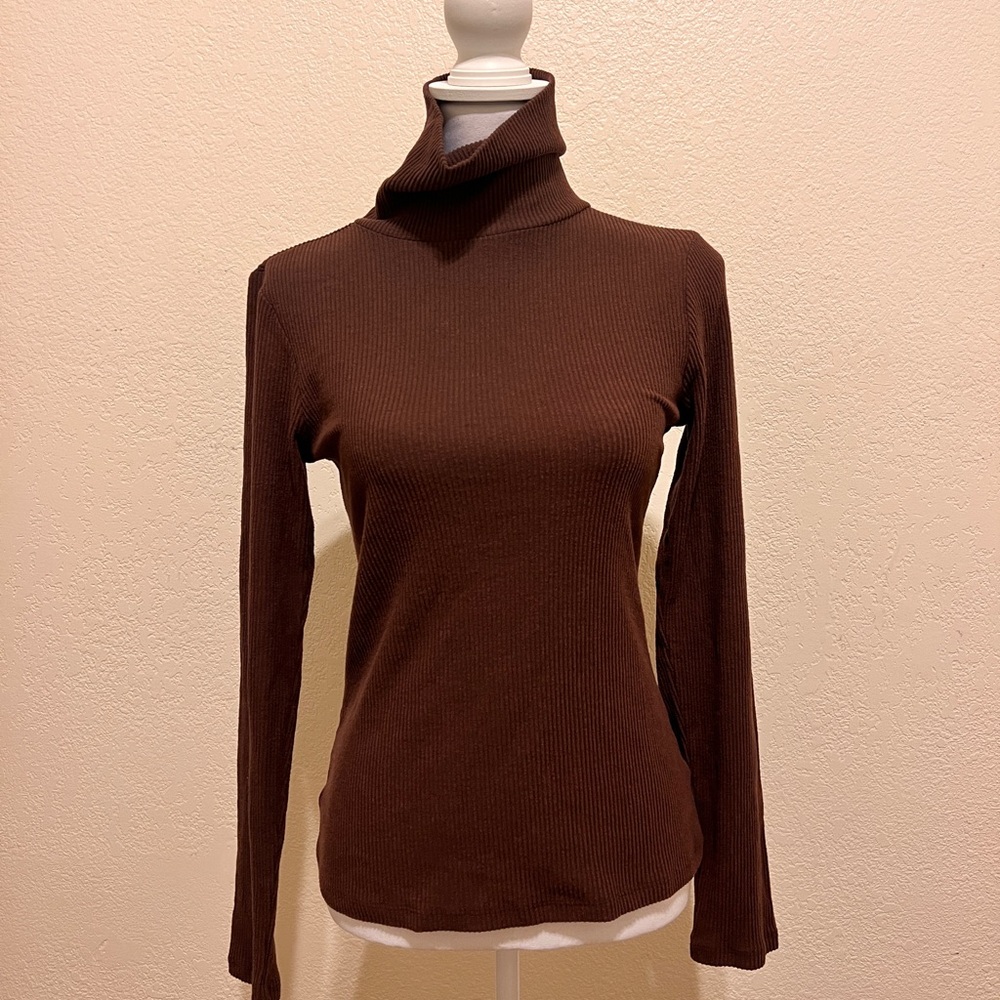 Old Navy Plush Brown Turtleneck